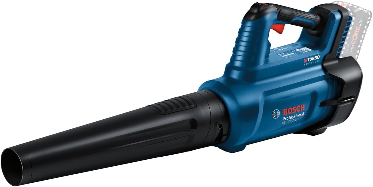 Bosch Professional BITURBO Akku-Gebläse GBL 18V-750 (Volumenstrom von 780 m³/h, Luftgeschwindigkeit von bis zu 198 km/h, variable Drehzahl)