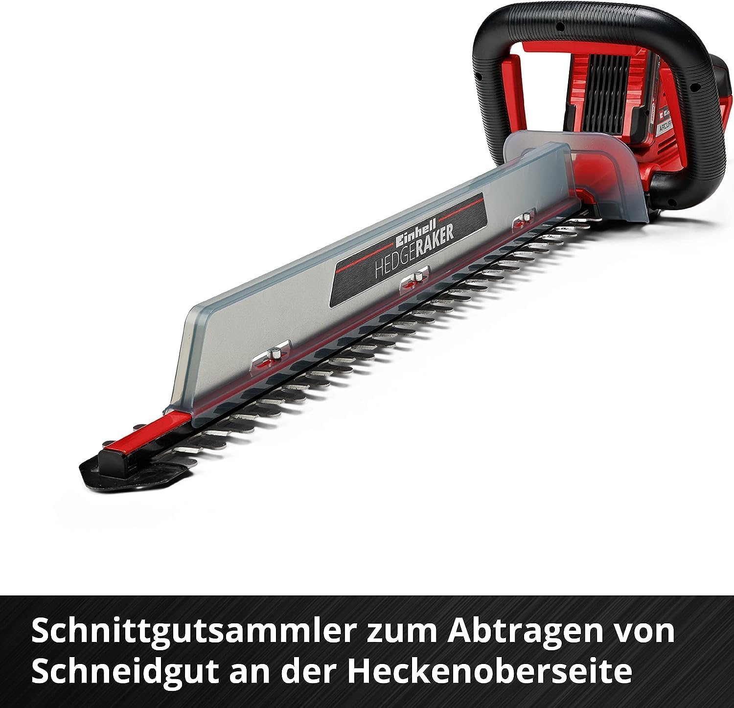 Einhell Akku-Heckenschere ARCURRA 18/55 Power X-Change (18 V, 55 cm Schnittlnge, 18 mm Zahnabstand, inkl. Schnittgutsammler, schmaler Frontgriff, ohne Akku)