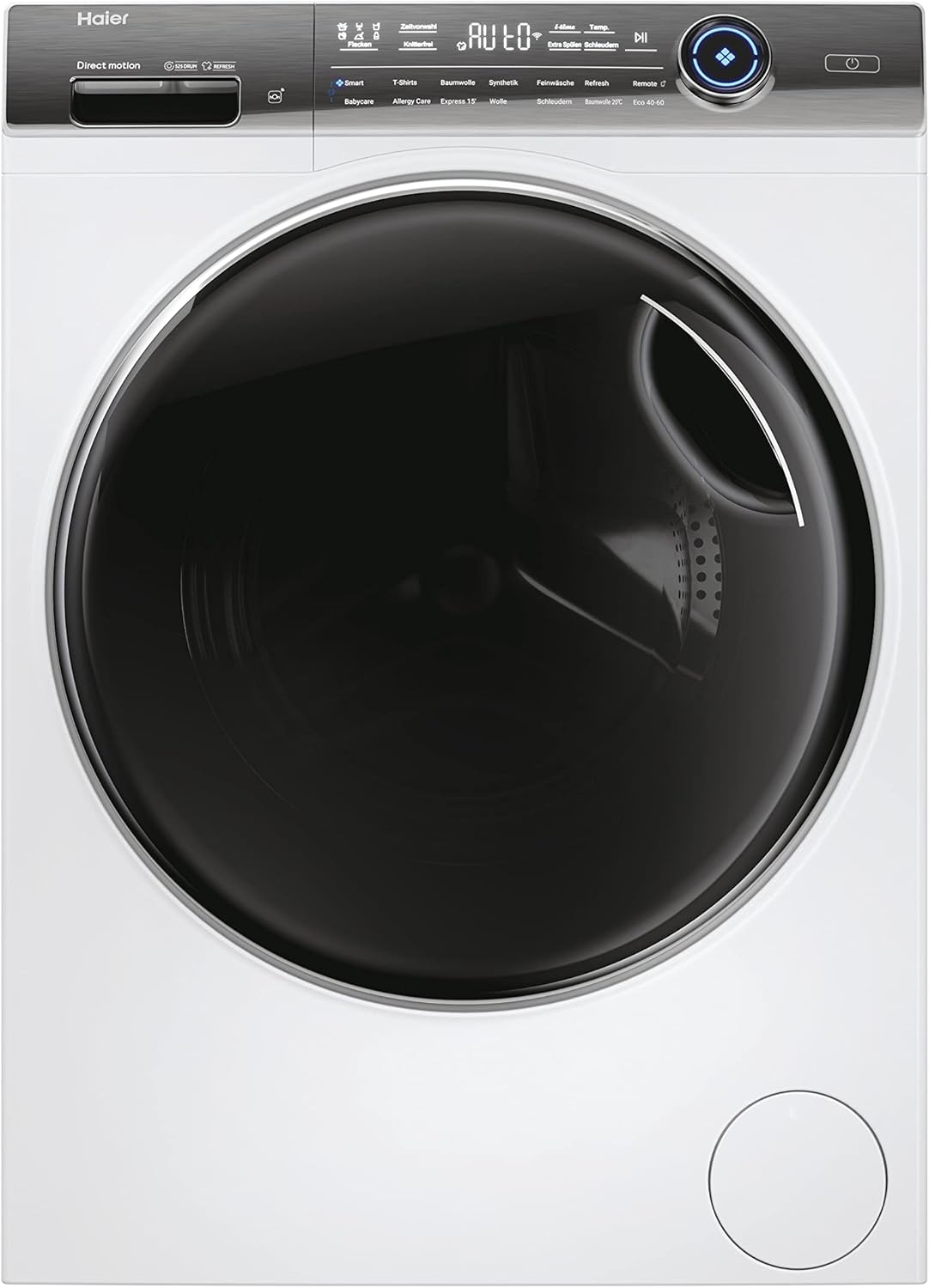 Haier I-PRO SERIE 7 PLUS HW120-B14979EU1 Waschmaschine / 12 kg / 20% effizienter als Klasse A/Smart Home - Wi-Fi & hOn App/Direct Motion Motor/Refresh-Programm & Fleckenoptionen