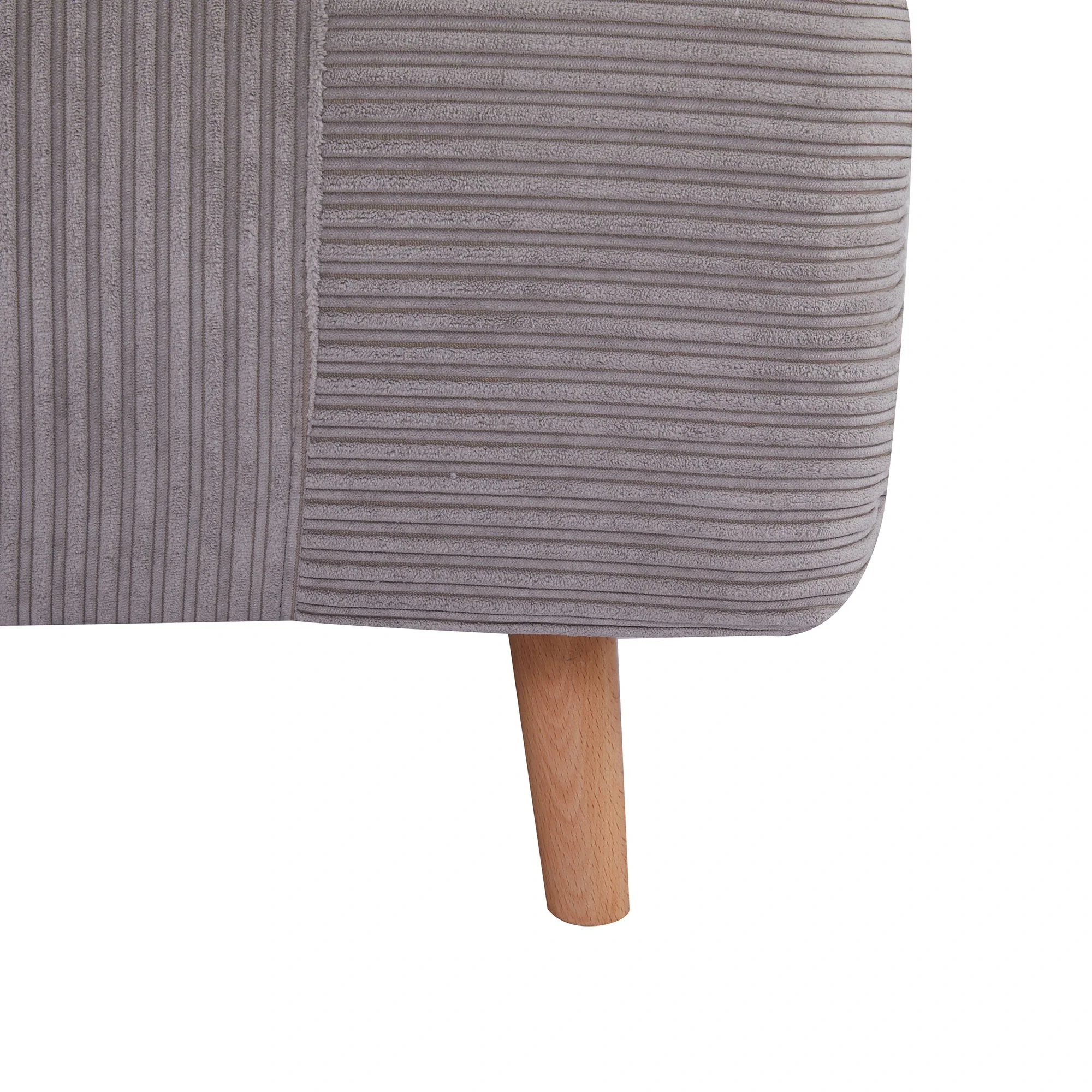 HOMCOM Schlafsessel Schlafsofa 2-in-1 verstellbare Rückenlehne Hellgrau