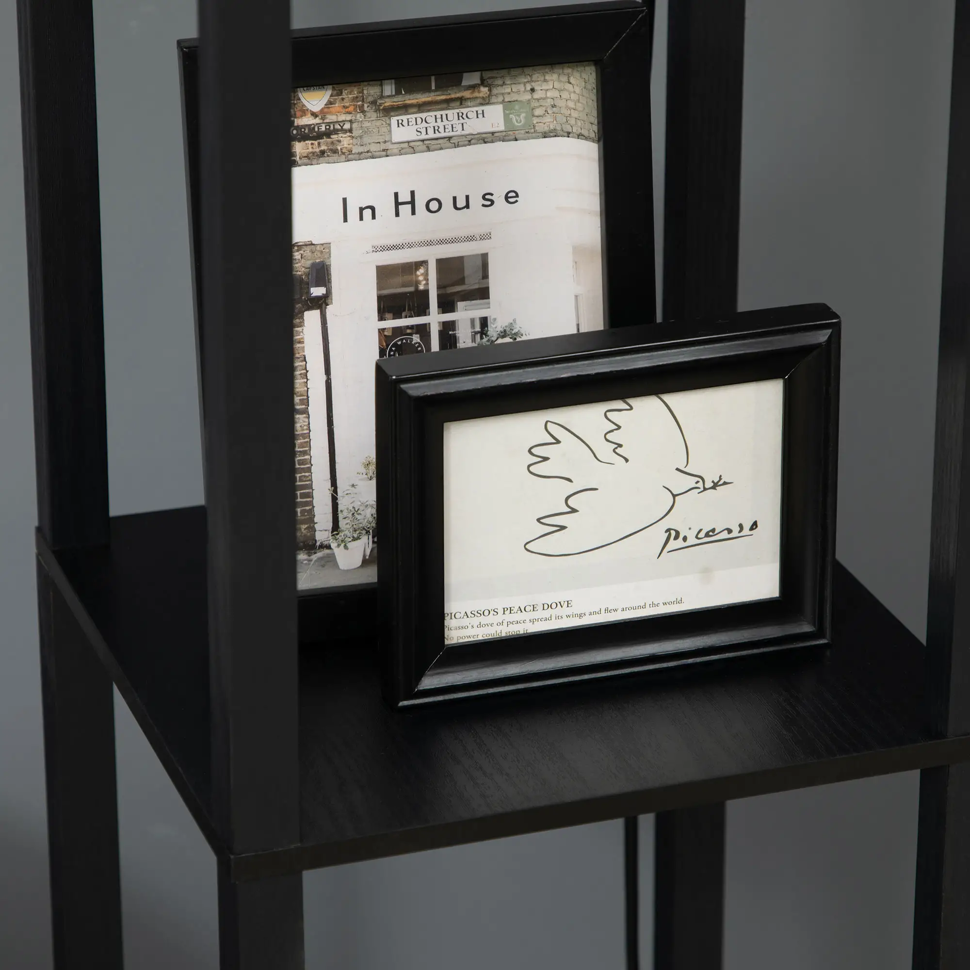 HOMCOM Stehlampe mit 2 Ablagen Regal Standlampe