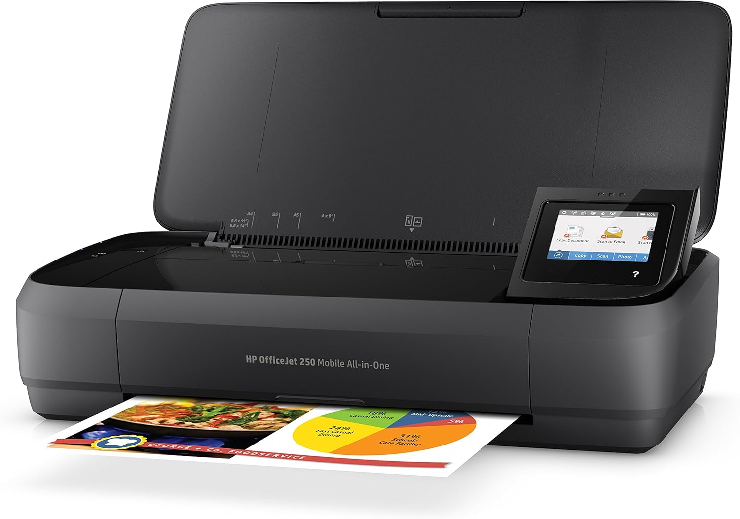 HP OfficeJet 200 Mobiler Tintenstrahldrucker (A4, Drucker, WLAN, HP ePrint, Airprint, USB, 4800 x 1200 dpi) schwarz