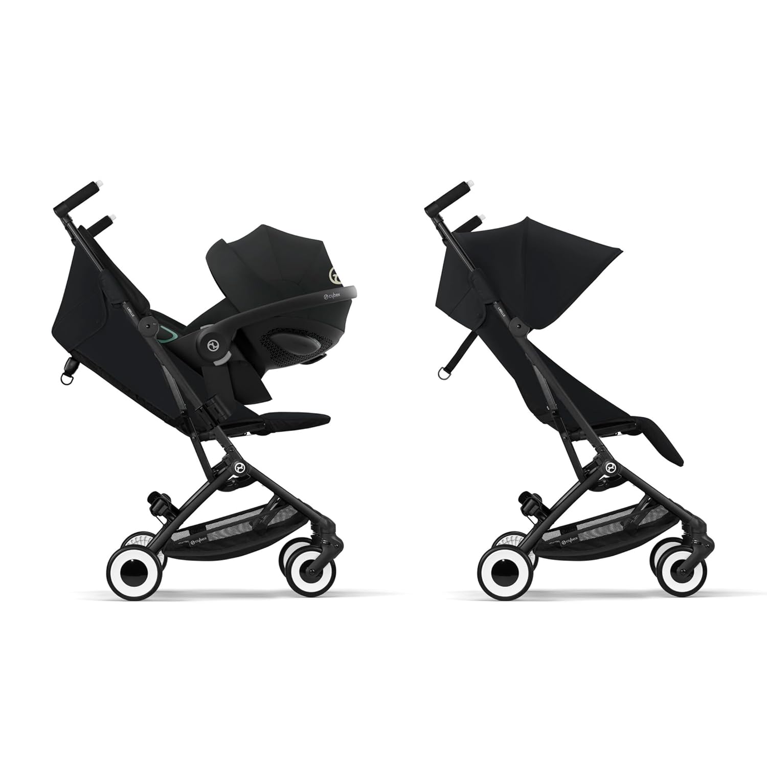 CYBEX Gold Kinderwagen Libelle mit One-Pull Harness, Von ca. 6 Monaten bis ca. 4 Jahre (max. 22 kg), Ultraleicht (nur 6 kg), Almond Beige (Beige mit taupefarbenem Rahmen)
