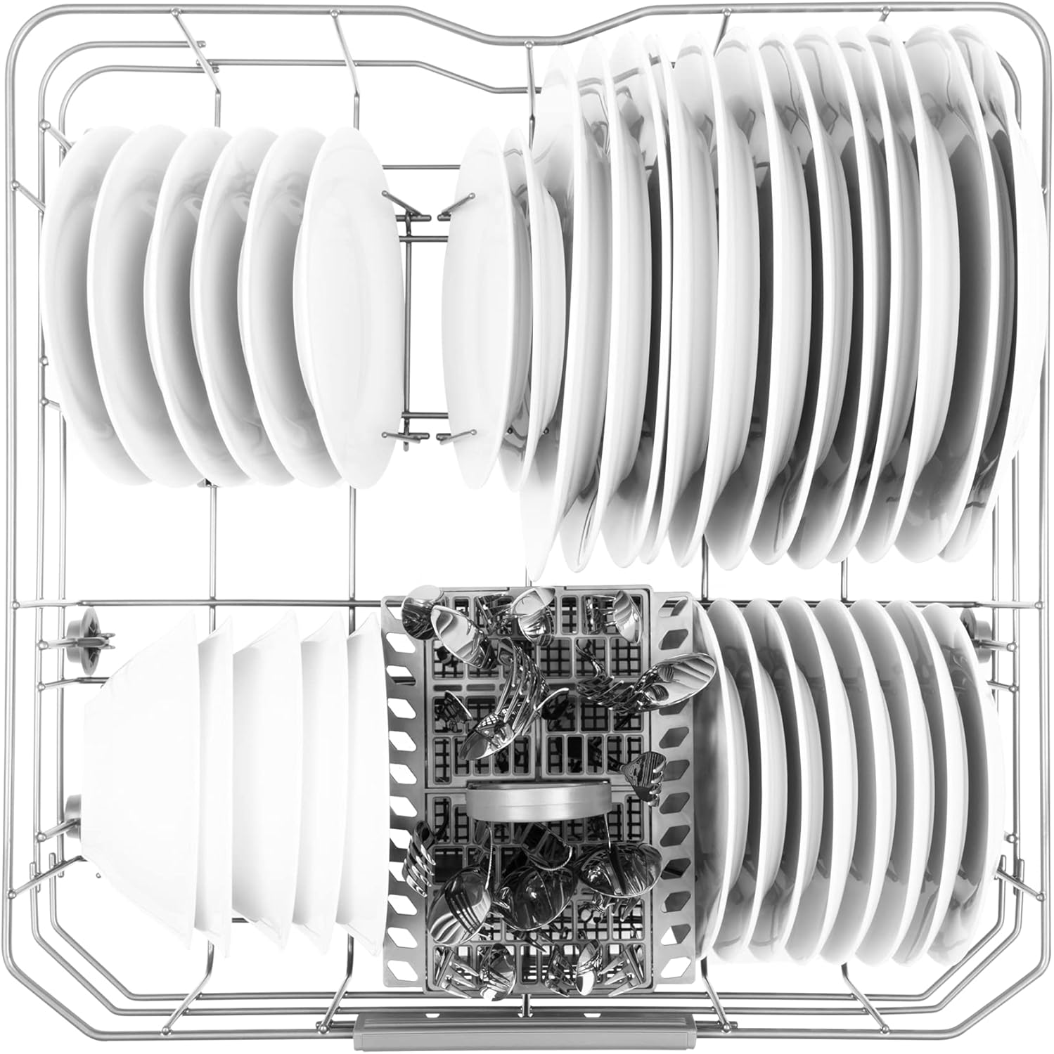 Bauknecht B2F HD624 A Freistehender Geschirrspüler/ 60 CM/ 14 Maßgedecke/Hygieneprogramm/Vollwasserschutz/Startzeitvorwahl