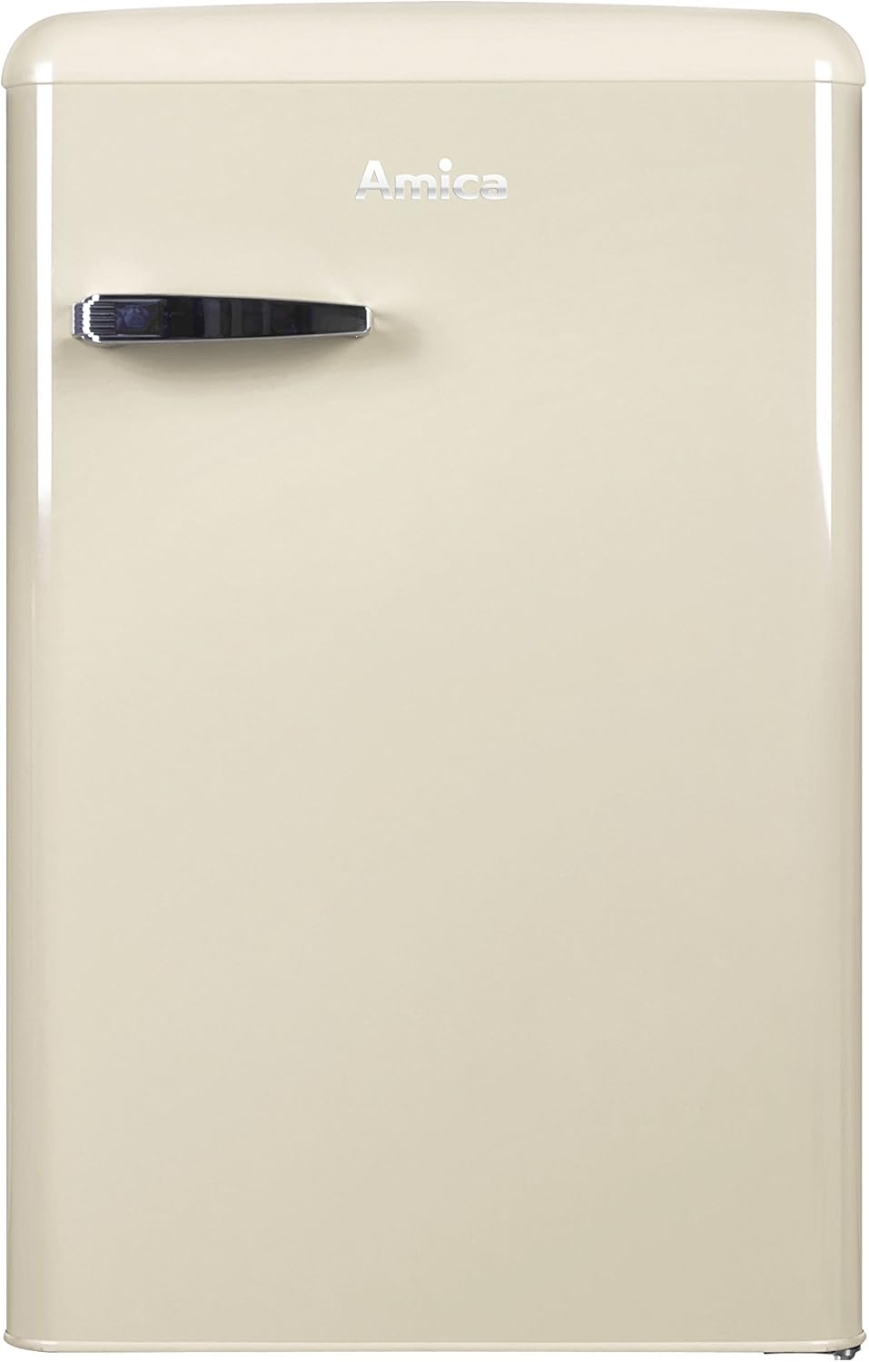 Amica KGC 15632 T Retro Kühl-/Gefrierkombination / Ice Blue (Türkis) / 144cm (H) x 55cm (B) x 62cm (T) / Retro-Design / Kühlschrank mit Gefrierfach