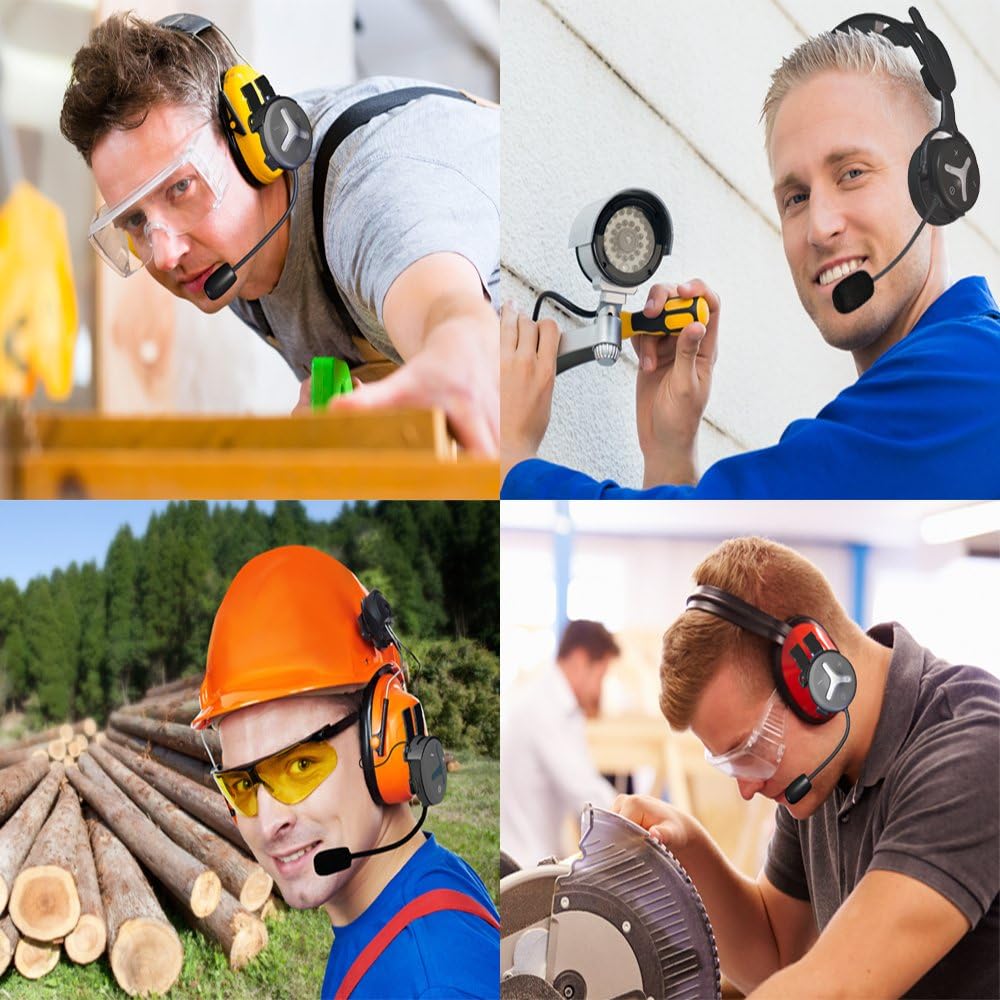 BuddyChat Duo (2er Set) Bluetooth Fahrrad Sport Ski Arbeit Intercom Helm Headset, Freisprechanlage Funkgerät, Gegensprechanlage, DSP-Geräuschunterdrückung, Reichweite bis 1000m