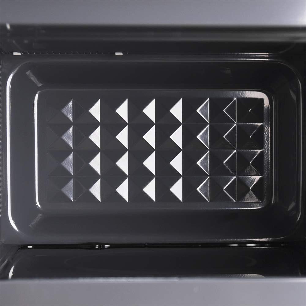 Cecotec Touch-Mikrowelle ohne Teller GrandHeat 2500 Flatbed Touch White. 800 W, 25 Liter Fassungsvermögen, 8 vorkonfigurierte Funktionen, Timer