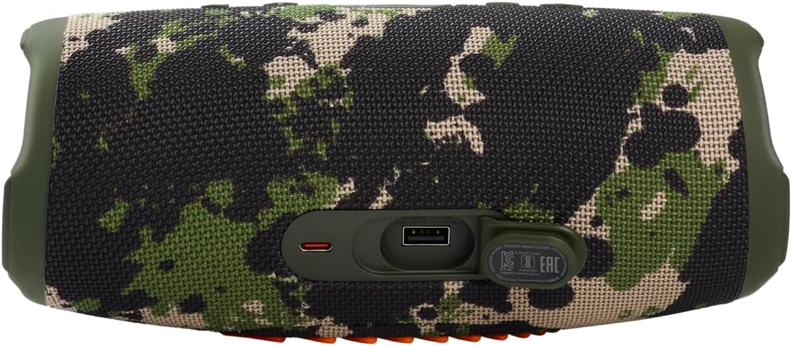 JBL Charge 5 Bluetooth-Lautsprecher in Schwarz – Wasserfeste, portable Boombox mit integrierter Powerbank – Eine Akku-Ladung für bis zu 20 Stunden kabellosen Musikgenuss