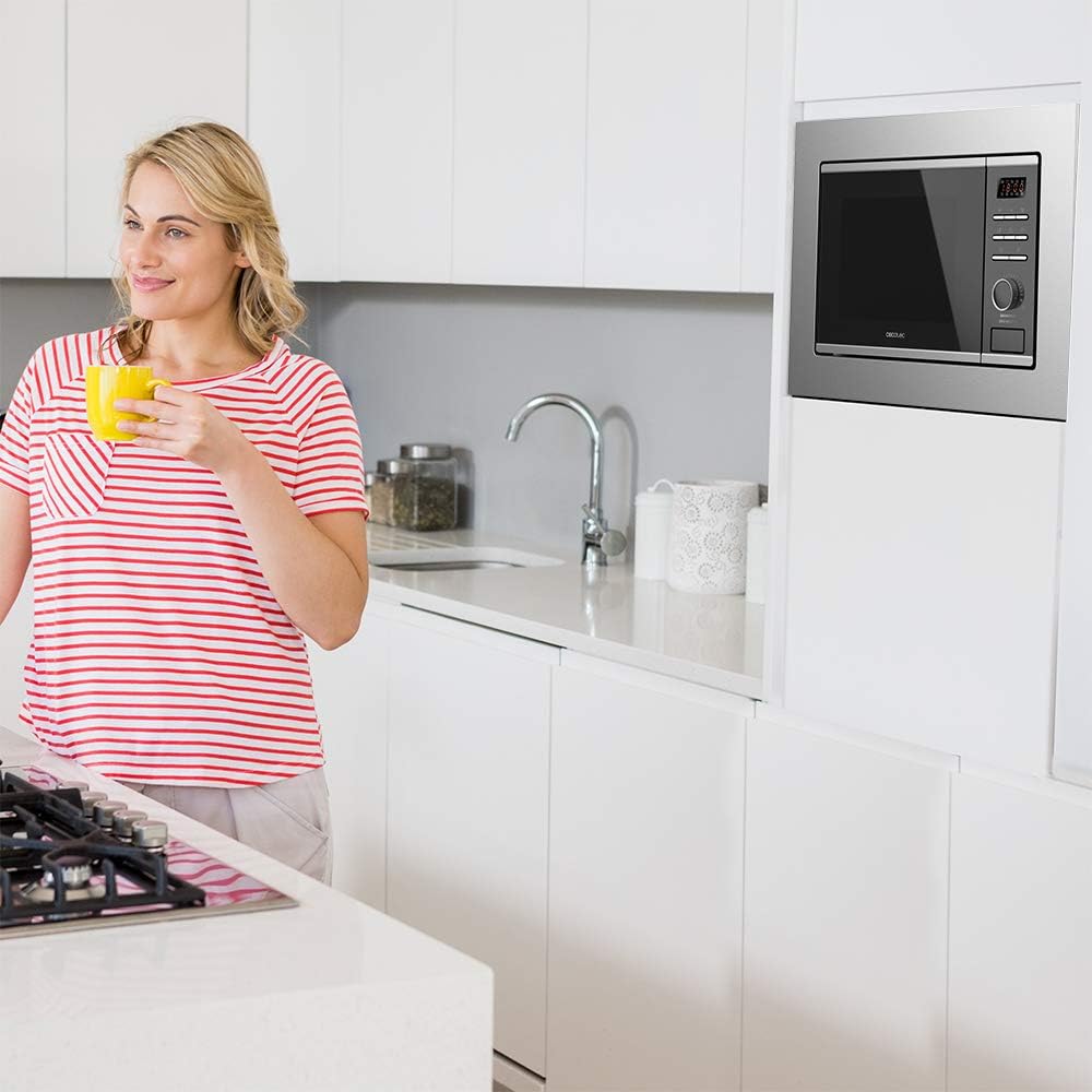 Cecotec Mikrowelle mit ProClean 8110 Grill. 28l Kapazität, Ready2Clean Beschichtung, 1000 W Leistung, 1000 W Grill, 5 Betriebsebenen, 8 Programme, 60 min Timer, LED-Anzeige