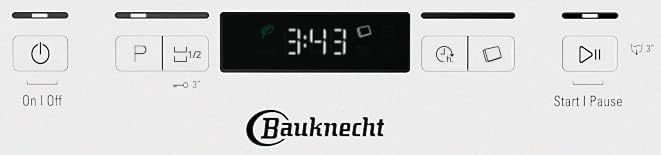 Bauknecht B2F HD624 A Freistehender Geschirrspüler/ 60 CM/ 14 Maßgedecke/Hygieneprogramm/Vollwasserschutz/Startzeitvorwahl