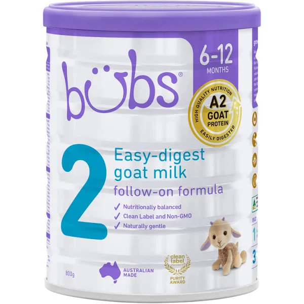 Bubs 28.2 oz. Goat Milk-Based Stage 2 Powder Infant Formula