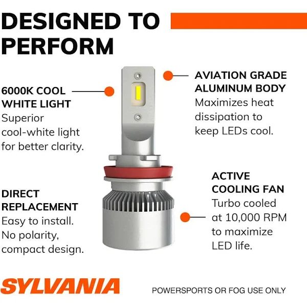 Sylvania H11 LED Fog Light Bulb