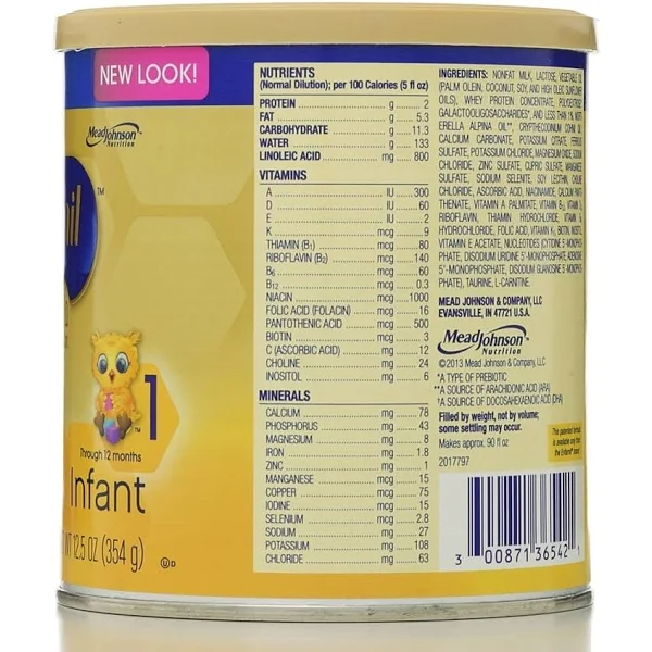 Enfamil Infant Formula, Milk-Based Powder with Iron, 0-12 Months - 12.5 oz