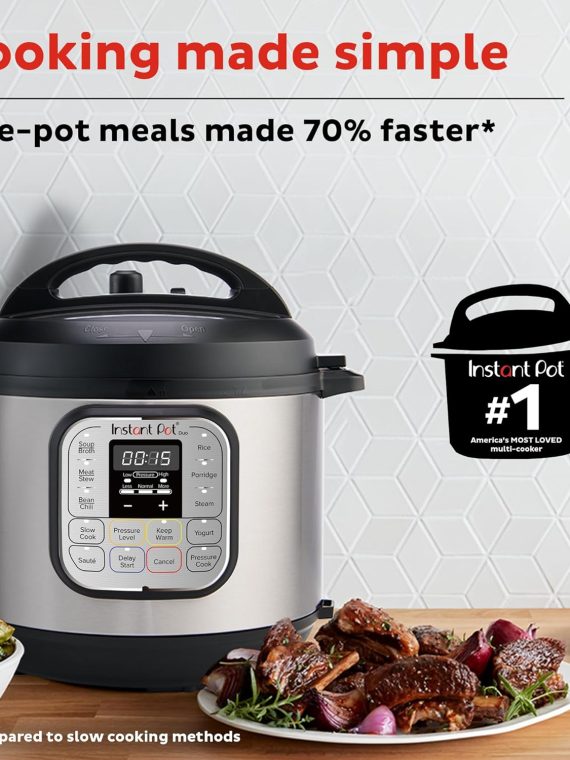 2024 Instant Pot Duo 7-in-1 Mini Electric Pressure Cooker  Slow Rice Cooker  Steamer  Sauté  Yogurt Maker  Warmer & Sterilizer  Includes Free App with over 1900 Recipes  Stainless Steel  3 Quart