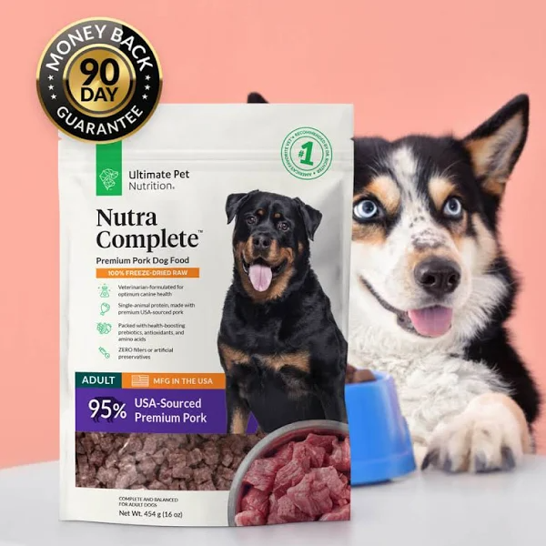 Ultimate Pet Nutrition Nutra Complete Pork Dog Food, 16-oz