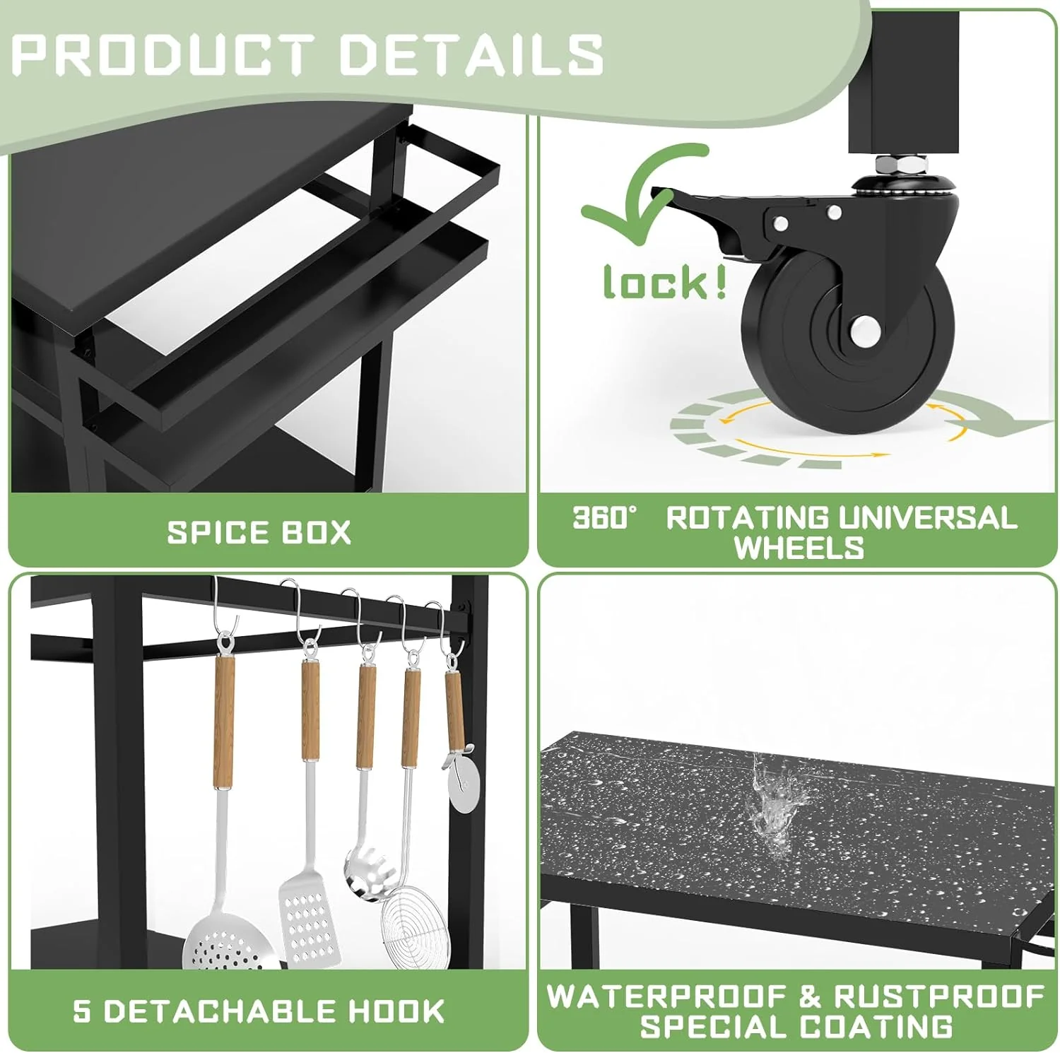 Outdoor Grill Table 32