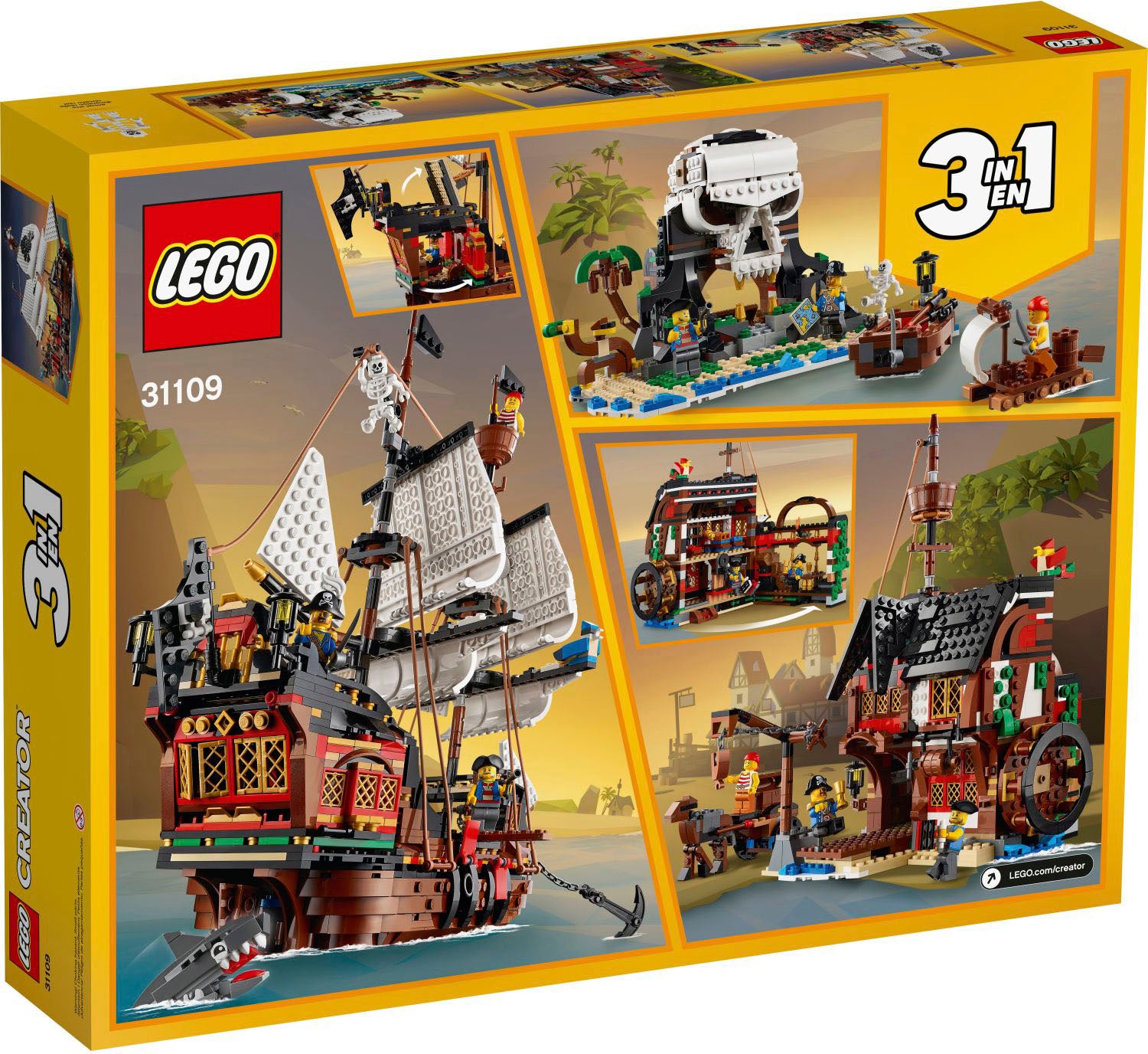 LEGO – Creator 3in1 Pirate Ship 31109