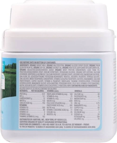 Happybaby Organics Infant Formula with Iron, Milk Based Powder, Organic, Stage 1 - 21 oz