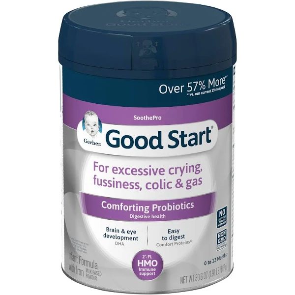 Gerber Good Start Infant Formula with Iron, SoothePro - 30.6 oz