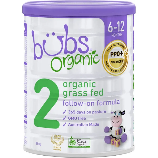 Bubs Organic 28.2 oz. Grass Fed Stage 2 Powder Infant Formula