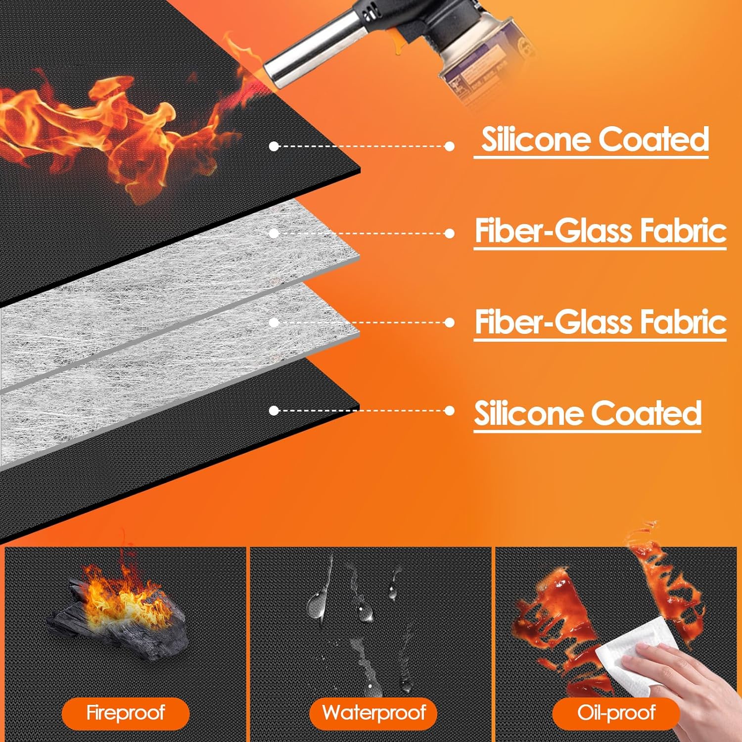 70x48 Inch Under Grill Mat for Blackstone 28