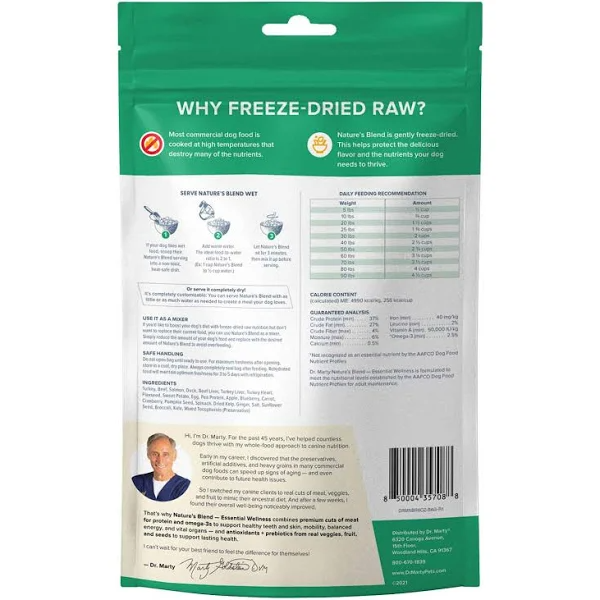 Dr. Marty Nature's Blend Freeze Dried Raw Dog Food - 6 oz