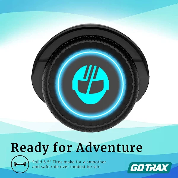 Gotrax Edge Hoverboard Self Balancing Scooter with 6.5 inch Wheels and LED Headlights, 65.52Wh Big Capacity Lithium-Ion Battery