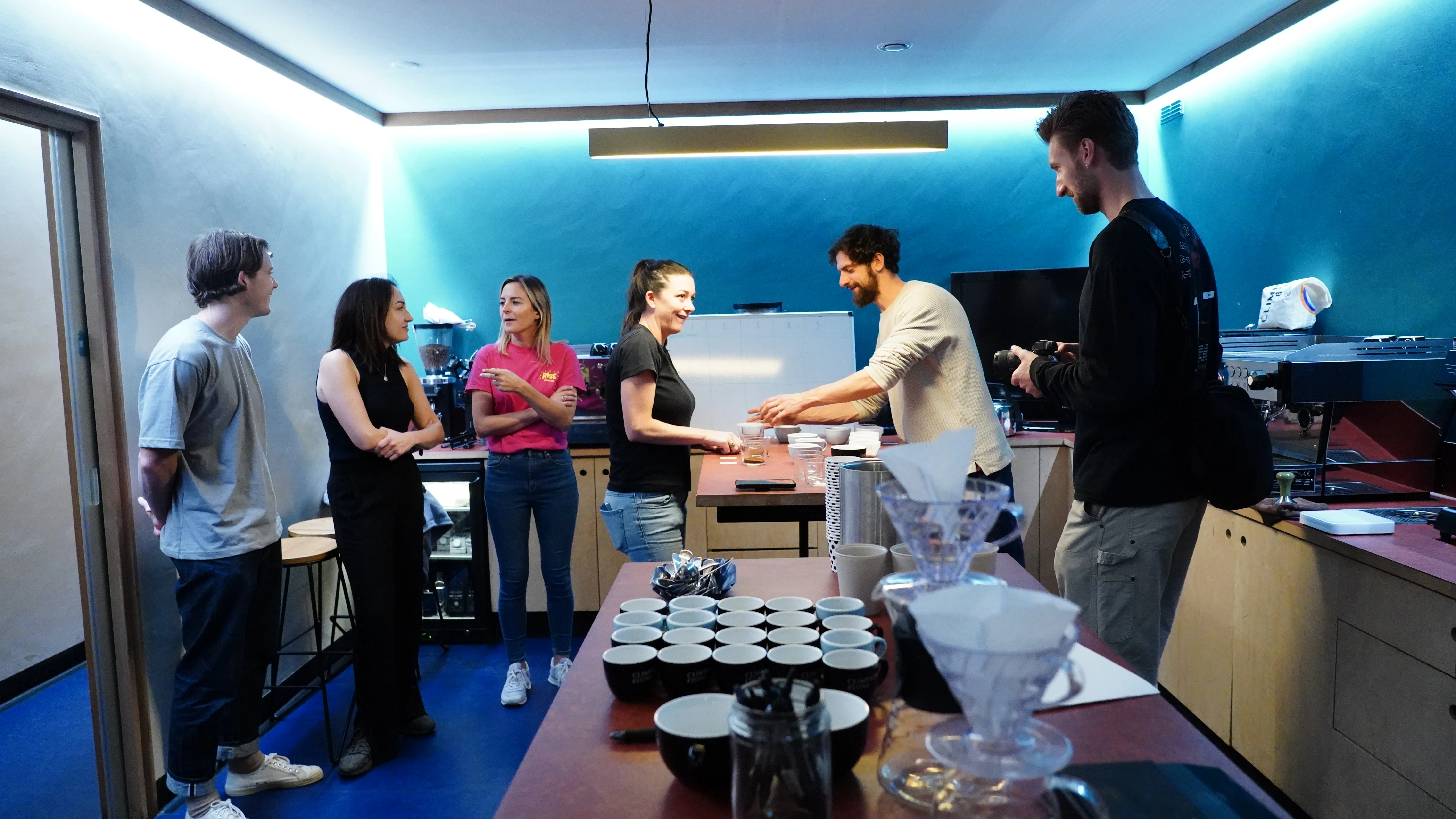 Coffee tasting at Climpsons roastery