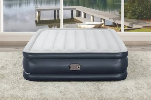 Bestway 18 inch Tritech Air Mattress Queen with Built-in Pump