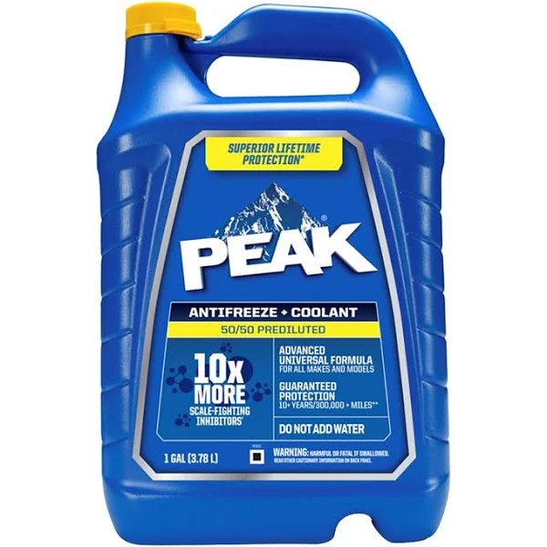 Peak Antifreeze + Coolant, 50/50 Prediluted, All Vehicles - 1 gal (3.78 l)