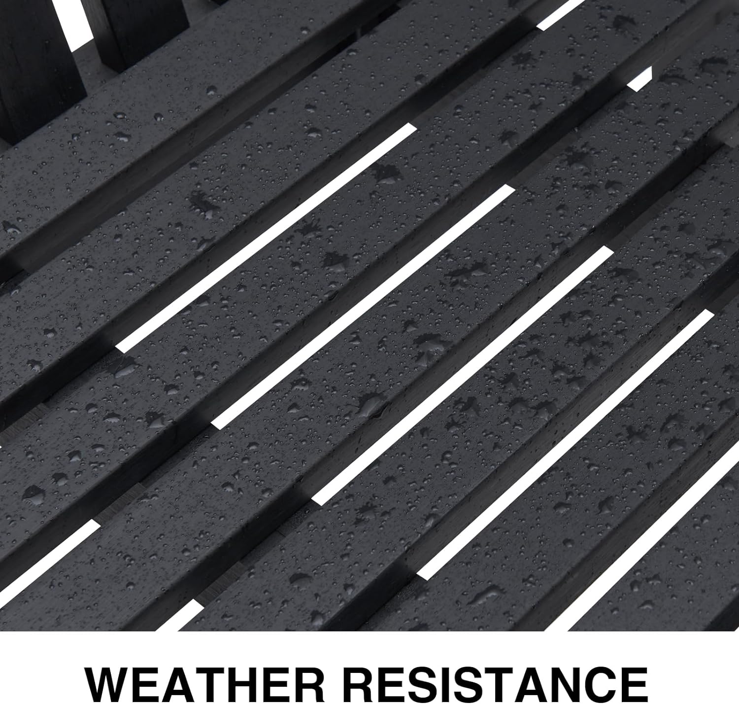 Psilvam Garden Bench, 2-Person Poly Lumber Patio Bench, All-Weather Outdoor Bench That Never Rot and Fade, Suit for Garden, Porch and Park(Brown)