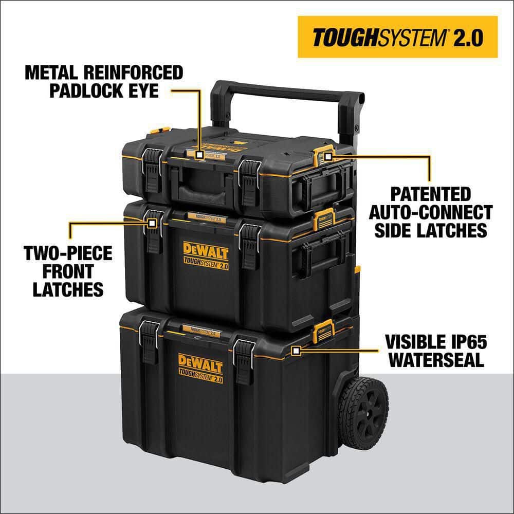 2024 TOUGHSYSTEM 2.0 24 in. Tower Tool Box System (3 Piece Set) DWST60437