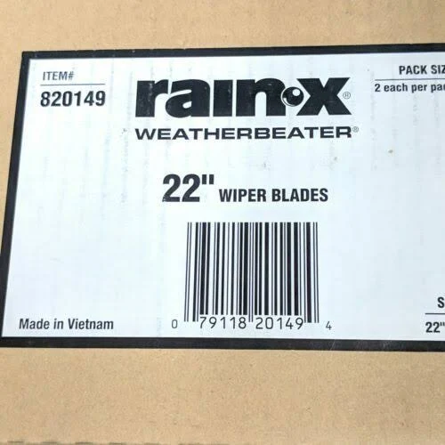 Rain-X - 820149 WeatherBeater Wiper Blade, 22 inch - 2 Pack
