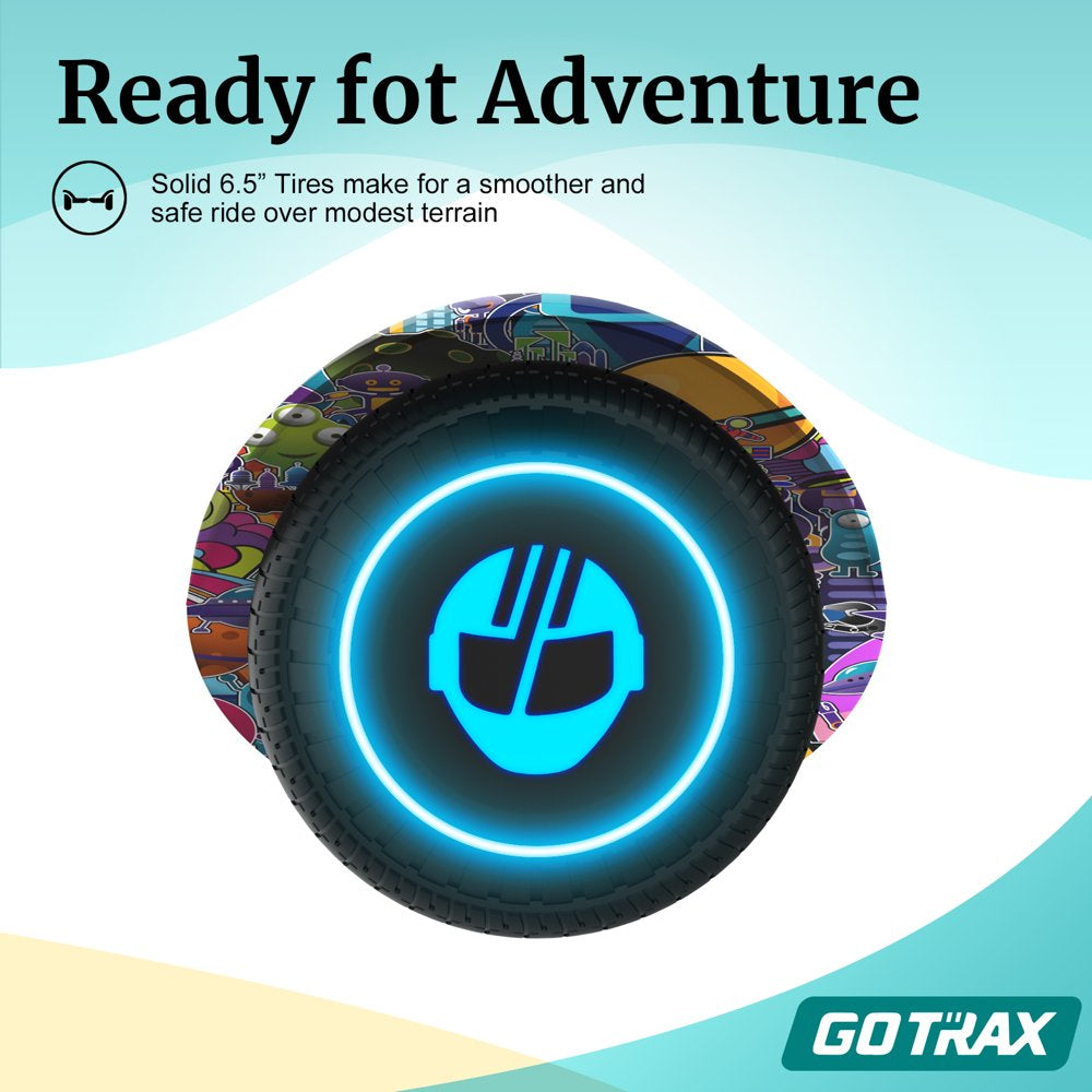 Gotrax EDGE Hoverboard, 6.5′′ LED Tires, 6.2mph, Dual 200W Motors, Self-Balancing Scooter for Kids & Adults