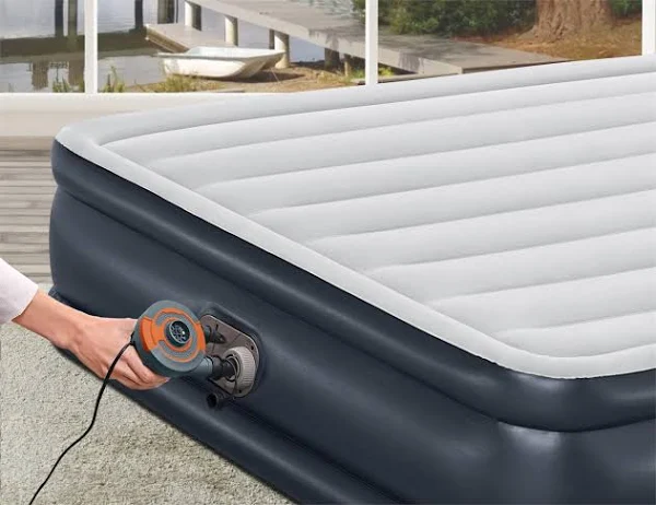 Bestway 18 inch Tritech Air Mattress Queen with Built-in Pump