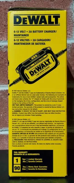 DeWalt 2 Amp Automotive Battery Charger/Maintainer, DXAEC2