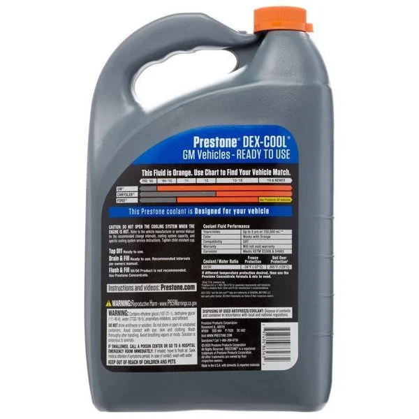 Prestone DEX-cool 50/50 Antifreeze & Coolant 1 gal.