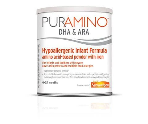 PurAmino Hypoallergenic Amino Acid Based Powdered Formula with Iron - 14.1 oz can