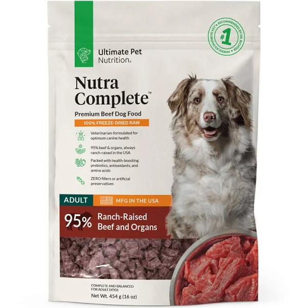 Ultimate Pet Nutrition Nutra Complete Beef Dog Food, 16-oz