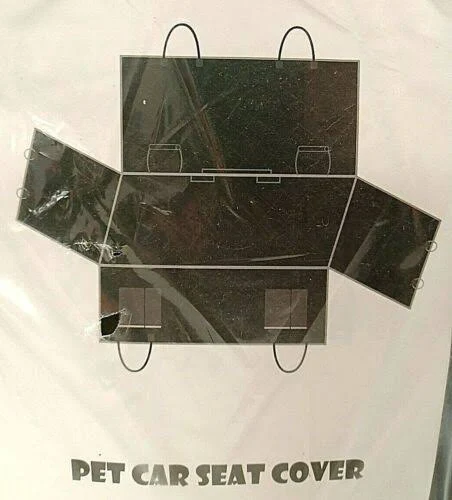 Giomoc Dog Car Seat Cover for Back Seat, Waterproof Seat Protector Scratchproof Pet Hammock with 4 Bags Side Flaps, Washable Nonslip Backseat