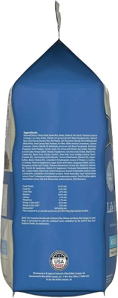 Blue Buffalo Blue Life Protection Formula Dog Food, Chicken and Brown Rice Recipe, Adult - 5 lbs (2.2 kg)