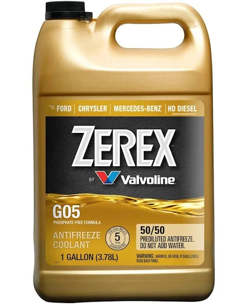 Zerex G-05 Antifreeze Coolant Ready to Use 1gal ZXG05RU1