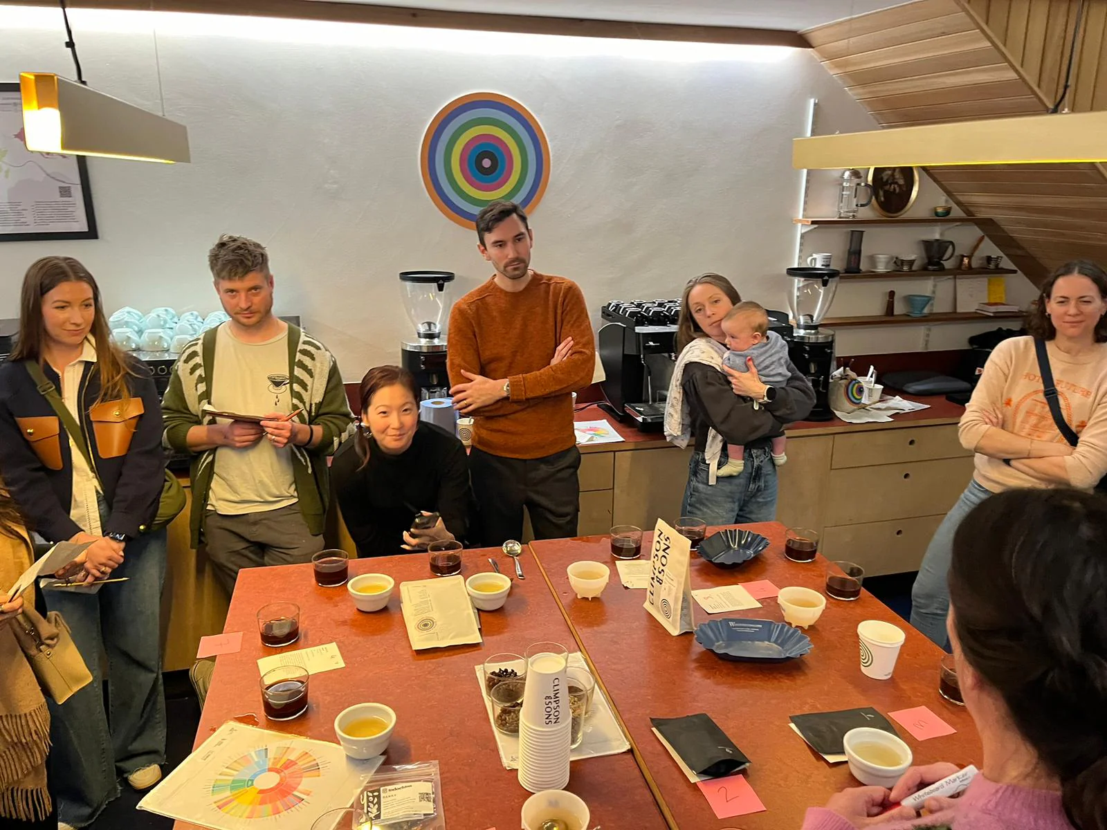 Latte art and coffee tasting at Volcano (Brixton)