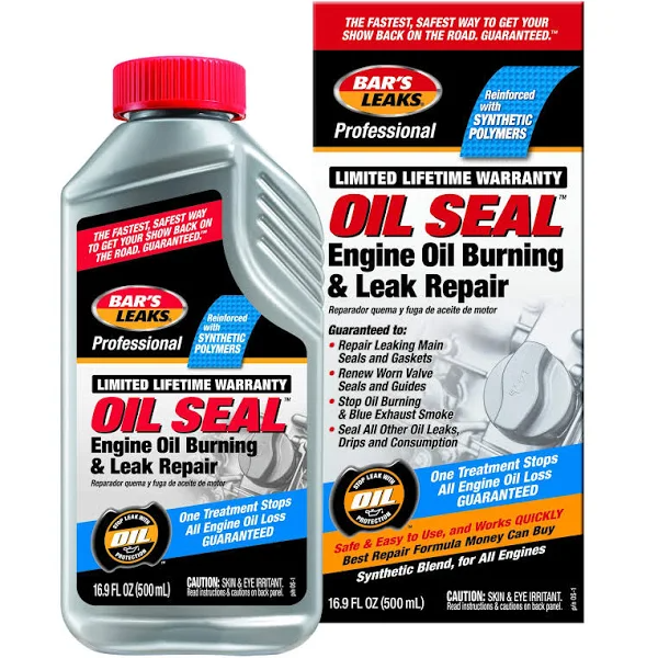 Bar's Leaks OS-1 Oil Seal Engine Oil Burning & Leak Repair - 16.9 oz.