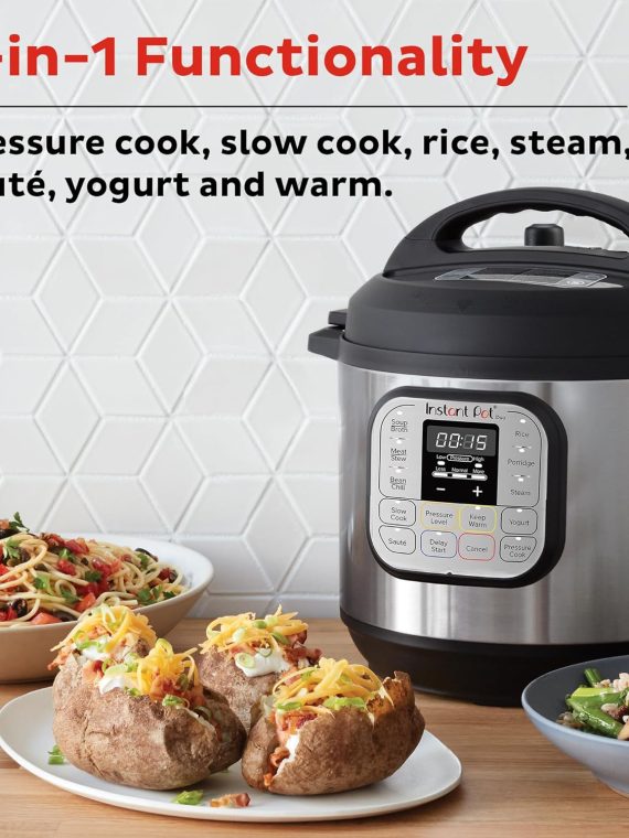2024 Instant Pot Duo 7-in-1 Mini Electric Pressure Cooker  Slow Rice Cooker  Steamer  Sauté  Yogurt Maker  Warmer & Sterilizer  Includes Free App with over 1900 Recipes  Stainless Steel  3 Quart