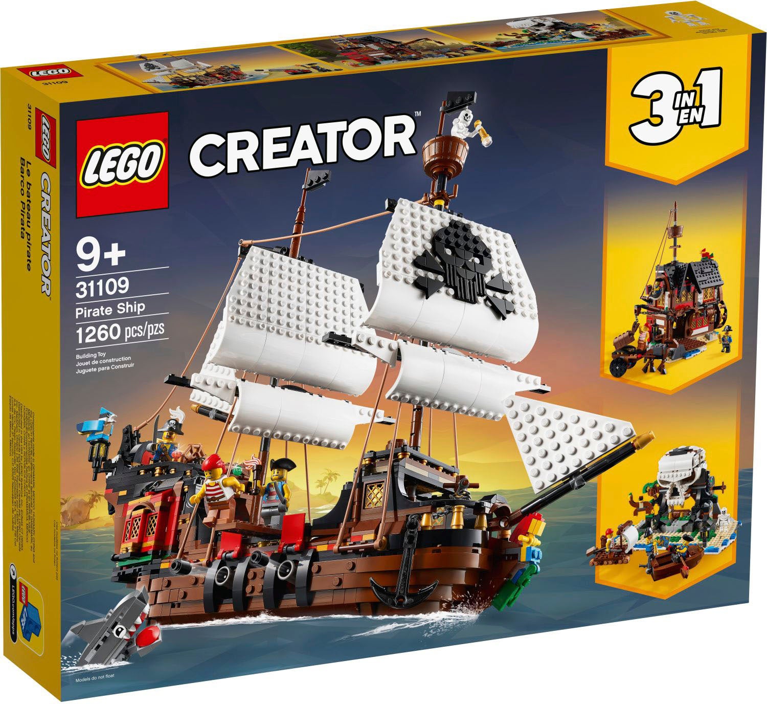 LEGO – Creator 3in1 Pirate Ship 31109