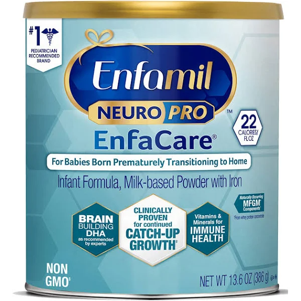 Enfamil Enfacare Neuro Pro Infant Formula, Milk-Based Powder with Iron - 13.6 oz