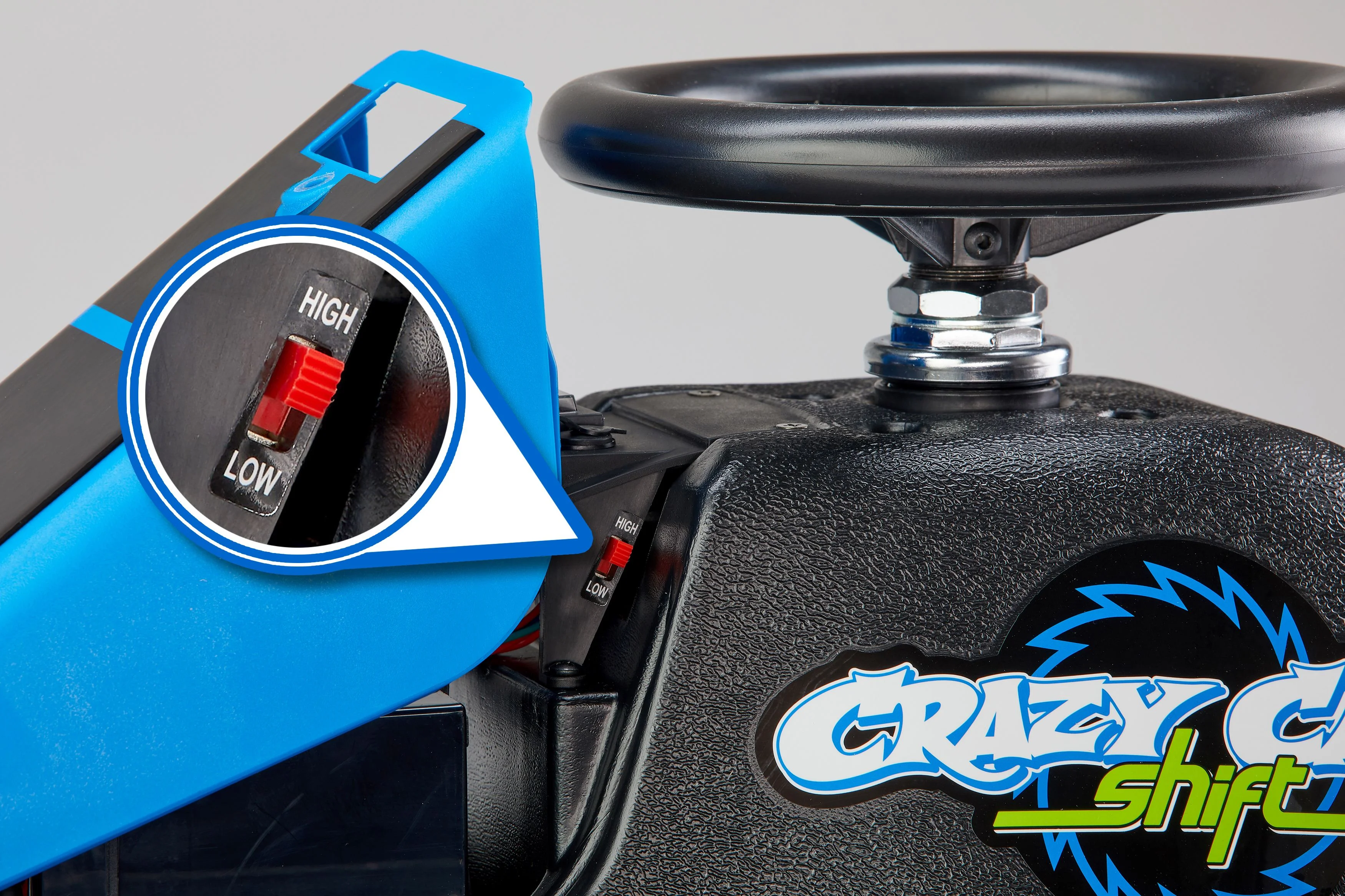 Razor Crazy Cart Shift - 12V Electric Drifting Go Kart for Kids - New High/Low Speed Switch and Simplified Drifting System