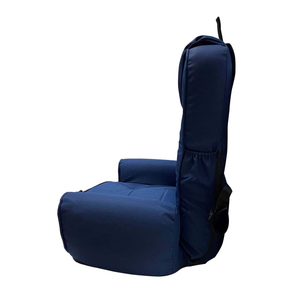 WEST MARINE High-Back Portable Seat with Armrests & Pockets, UV-Resistant, Water-Repellent Fabric