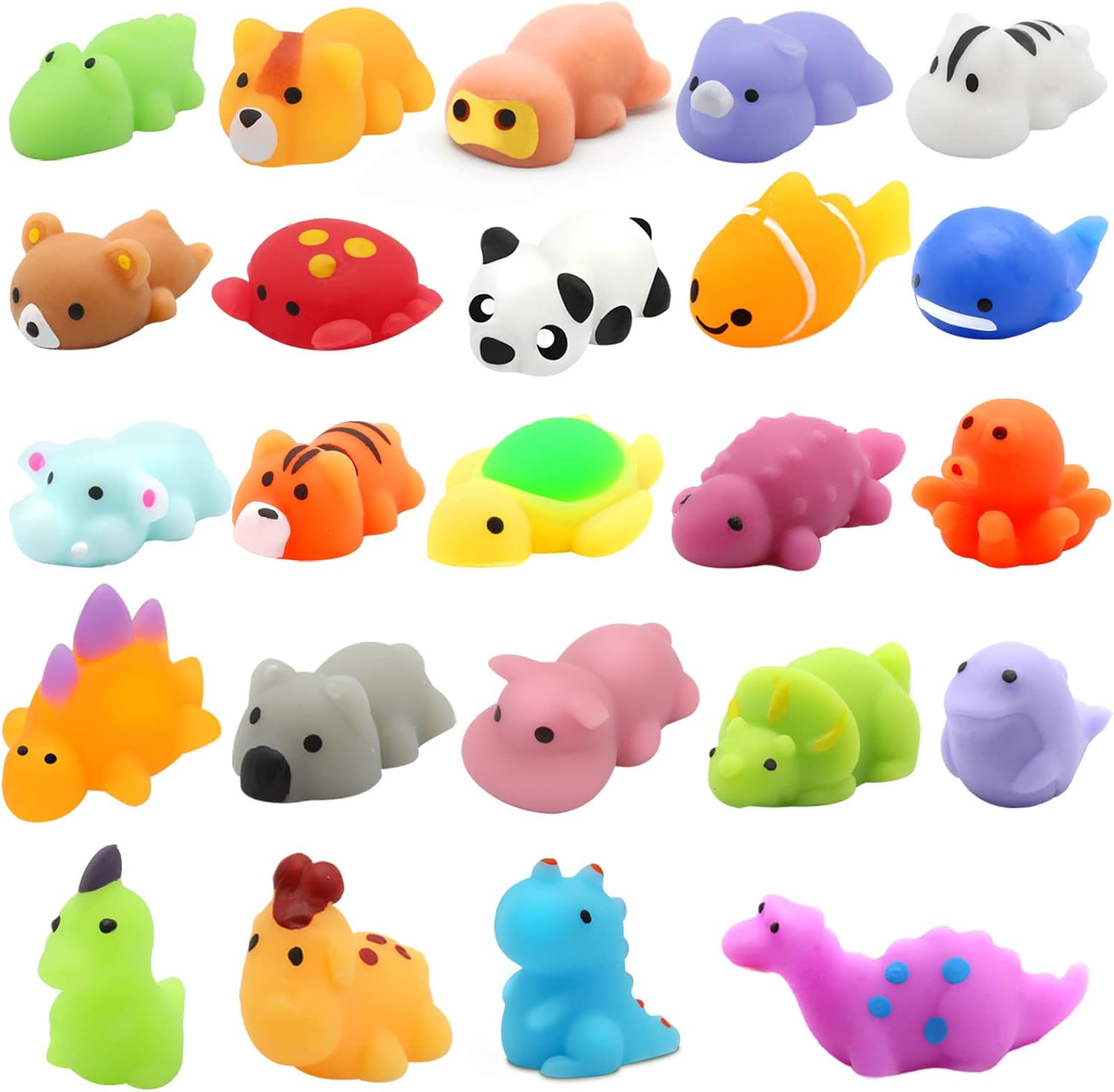 Christmas Advent Calendar 2023 with 4 Cute Jumbo and 20 Mochi Squishy Assorted Toys, 24 Days Countdown Calendar, Xmas Stocking Stuffers Gifts for Boys Girls Christmas Party Favor